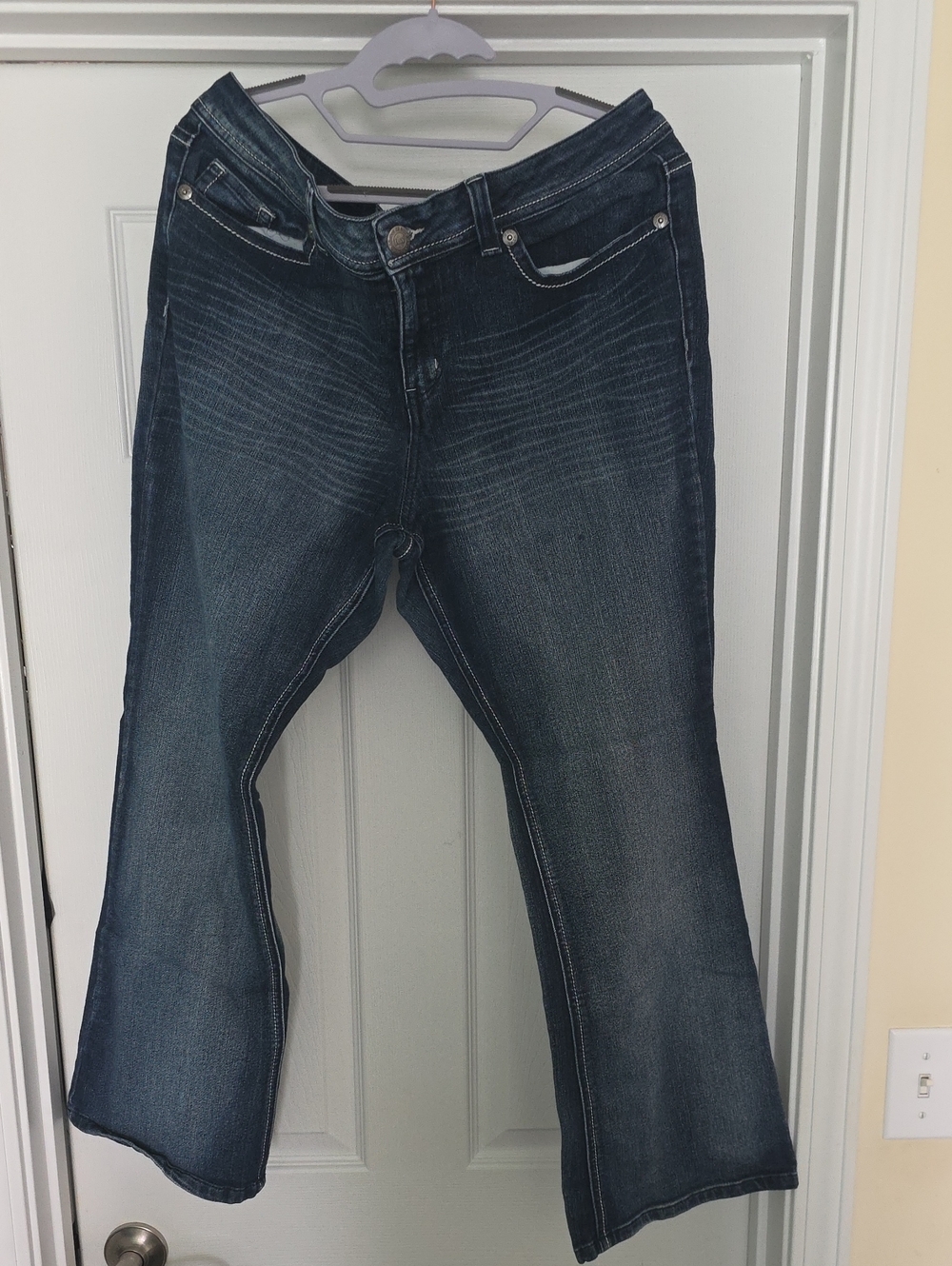 lei Dark Blue Wide Leg Jeans